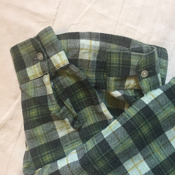Golden Vintage Women's Flannel w/. Side Cut Detail - Picture 7 of 7